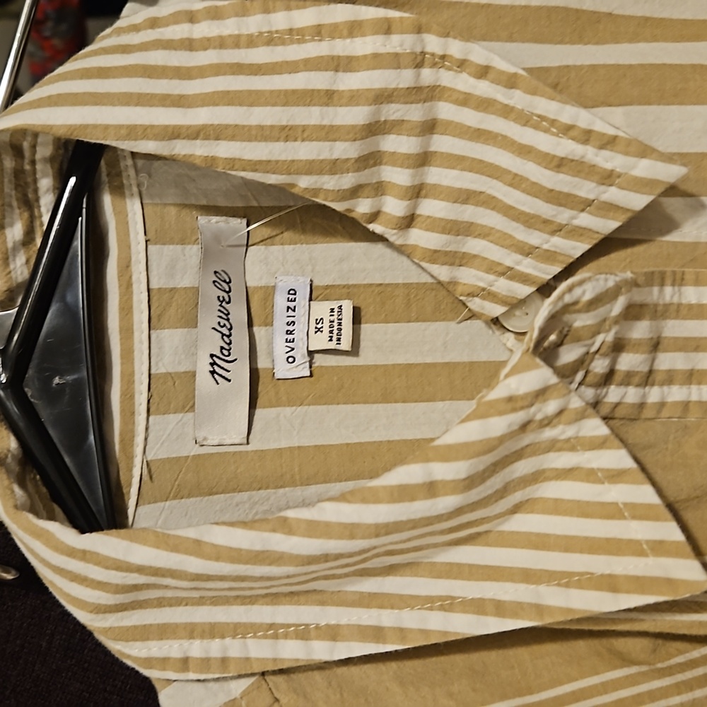 Xs - Madewell Modular Oversized Button-Up Shirt I… - image 5